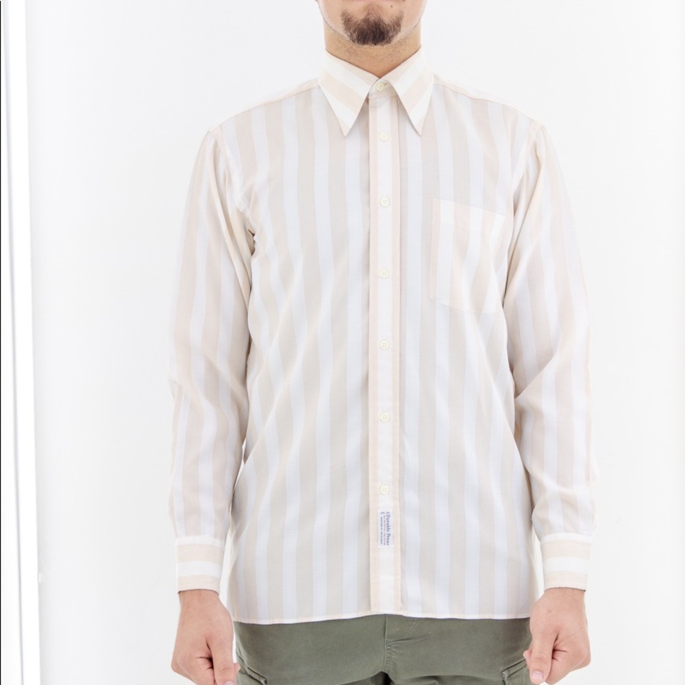 Dior Satin Stripe Dress Shirt